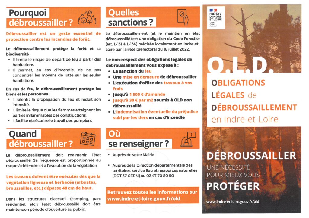 Dépliant Obligations légales de débroussaillement