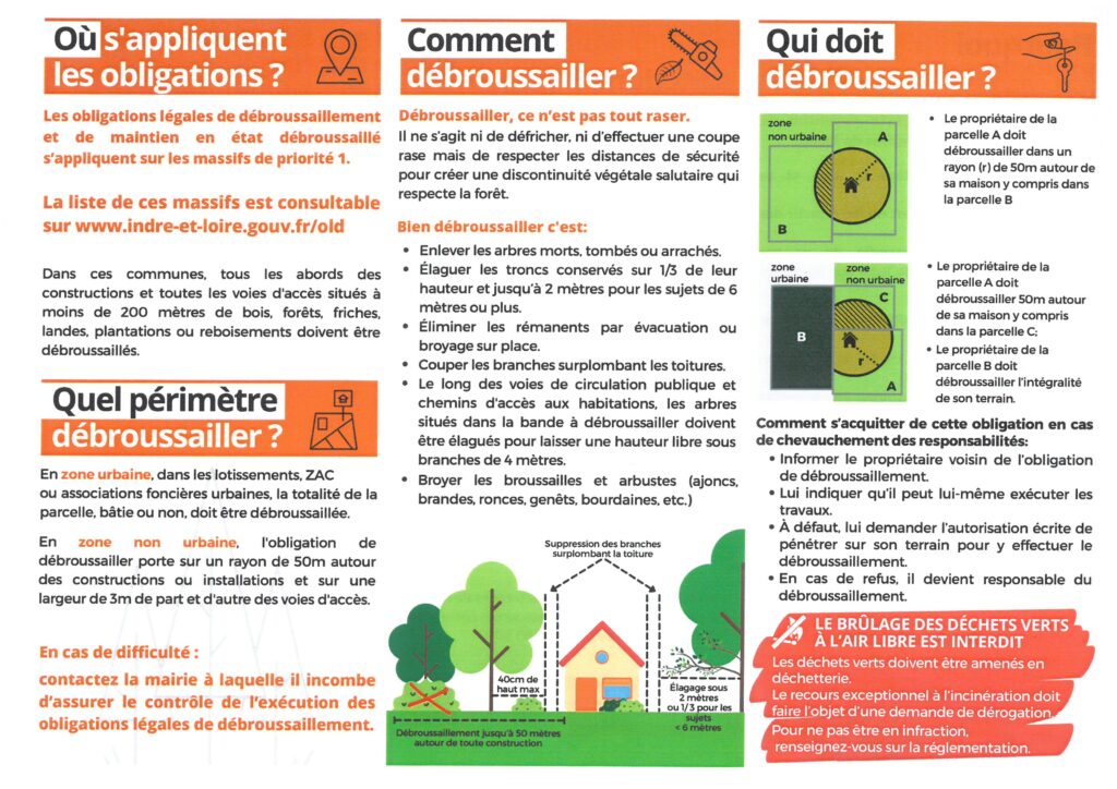 Dépliant Obligations légales de débroussaillement