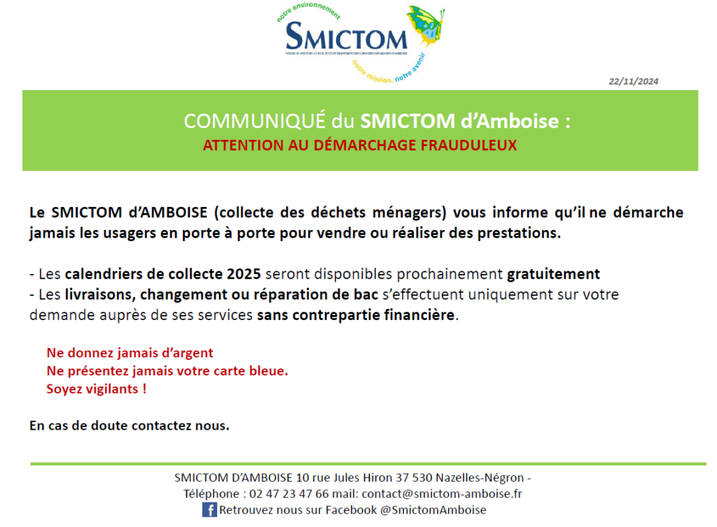 Communiqué du SMICTOM